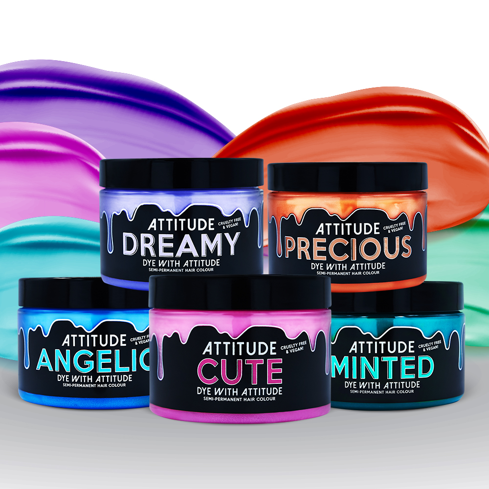 Attitude Hair Dye - Unicorn Dream pastel Semipermanente Haarfärbekombination - Mehrfarben/Grün